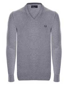 PULL FRED PERRY - GRIS CHINE
