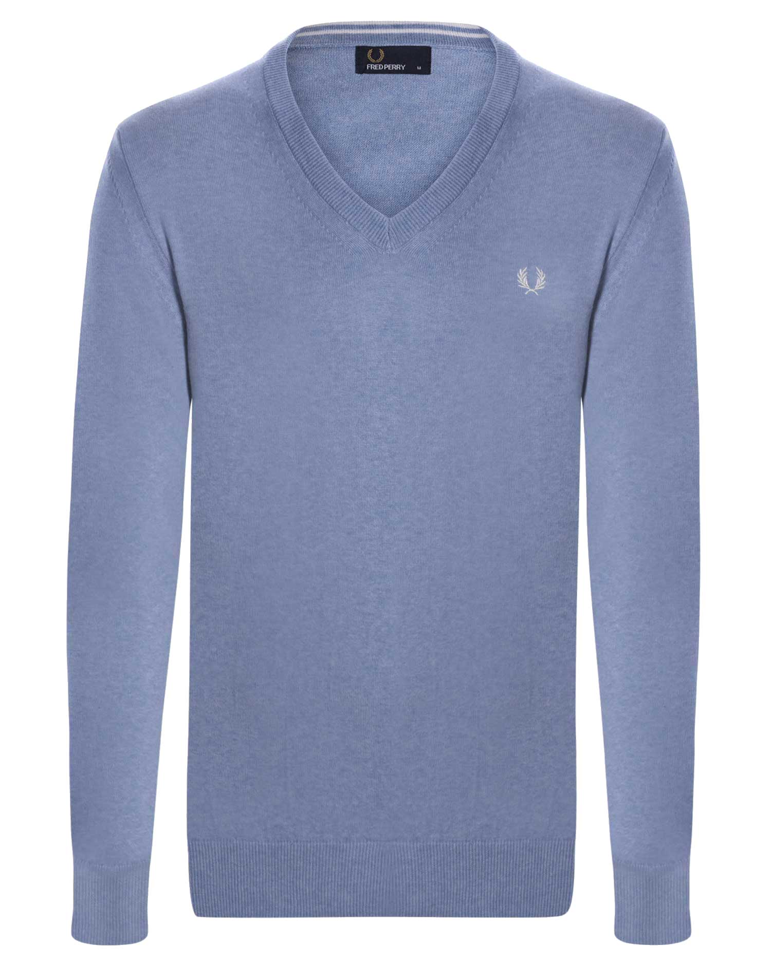 PULL FRED PERRY - BLEU CHINE